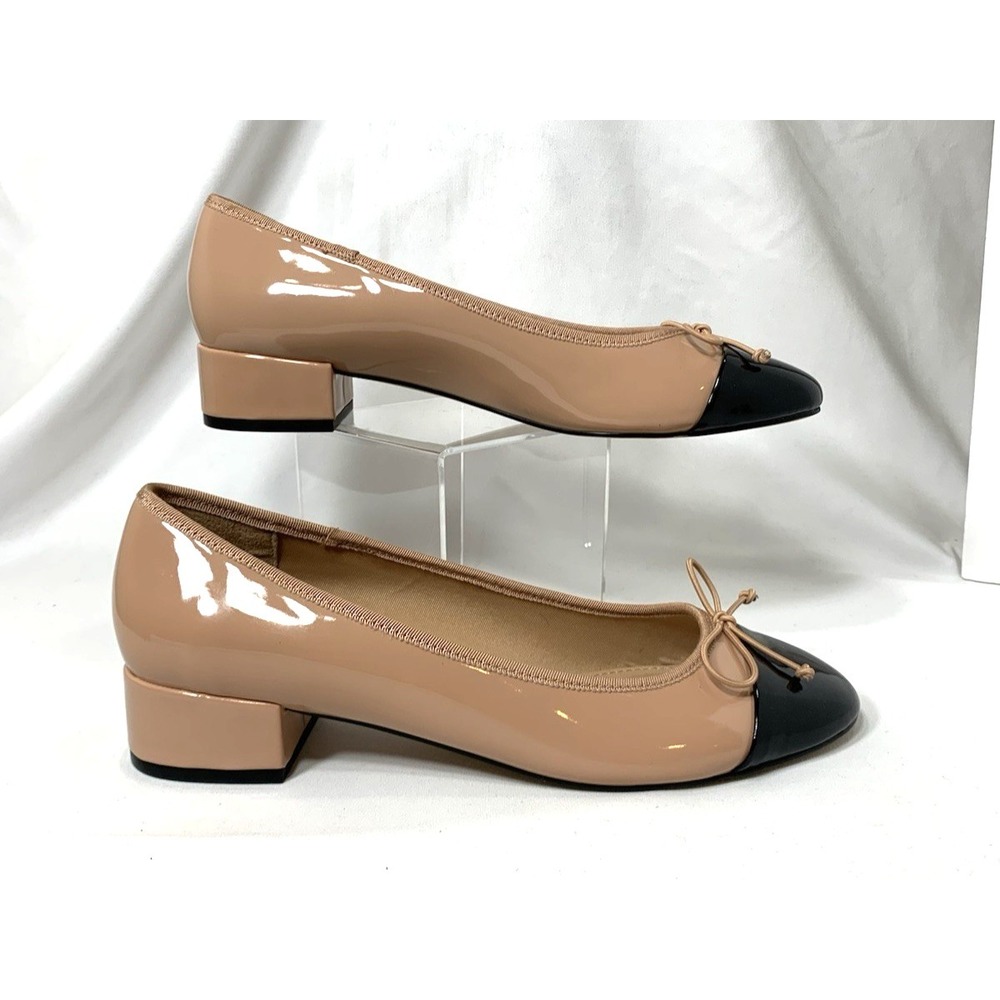 Steve Madden Ballet Pump Shoes Womens 9.5 Pink Cap Toe "Cherish" Low Block Heel‎ - Picture 8 of 9